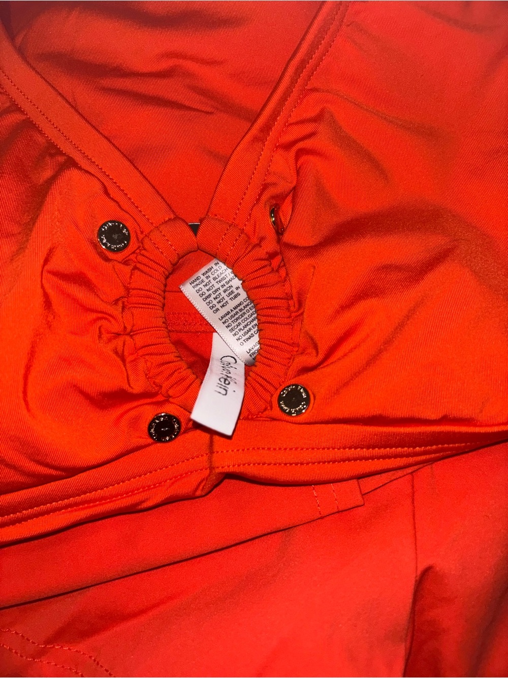 Calvin Klein Bright Orange Women's Tankini Top with shorts bottoms NWT LARGE 🔥 - Picture 13 of 16